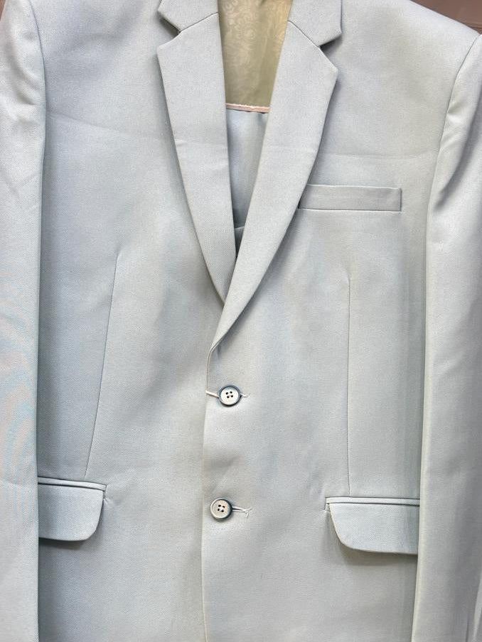Club AK Ice Blue 3 Piece Suit for Men | Luxury Slim Fit Wedding & Engagement Suit