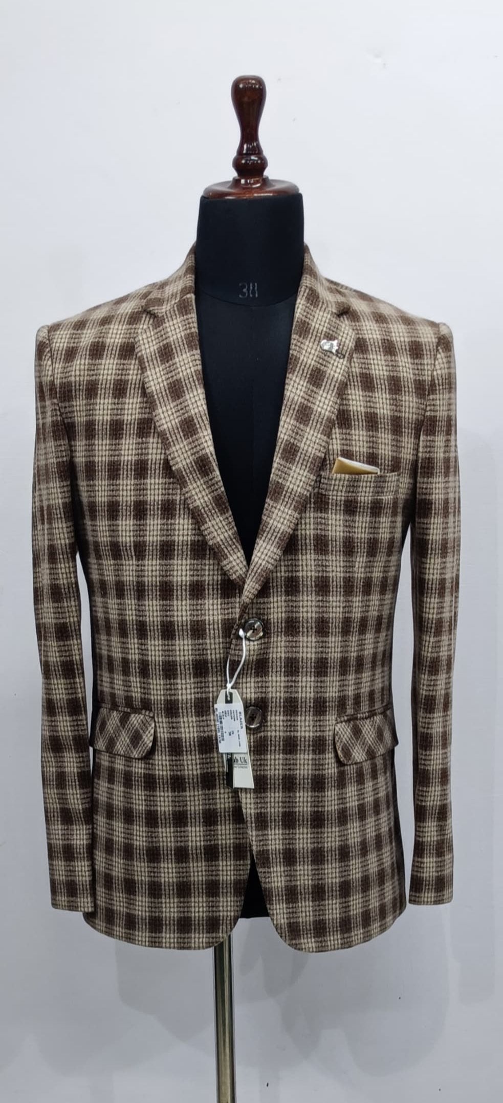 Men's Pattern Wool Blazers for Winter Style