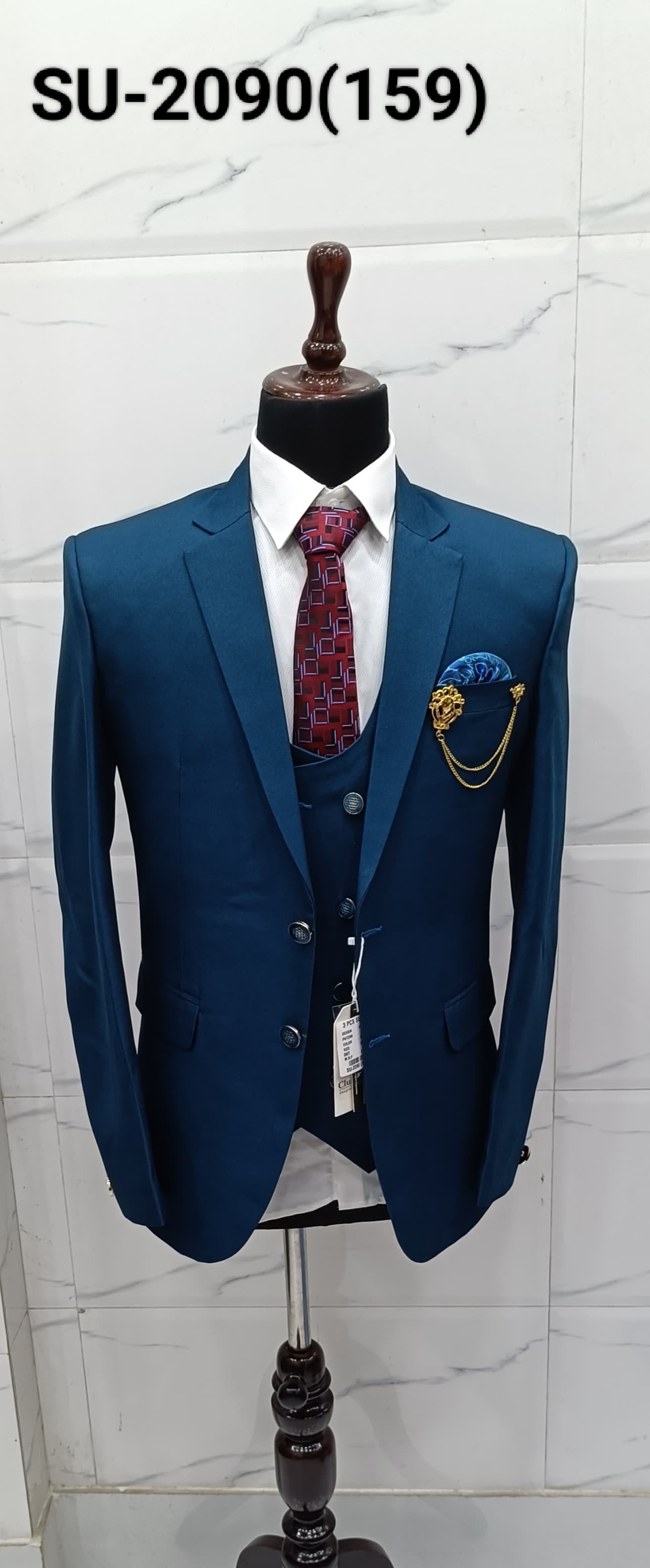 Classic men's 3-piece suit for formal events