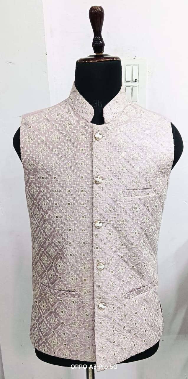 Embroidery Designed Waistcoat for Men