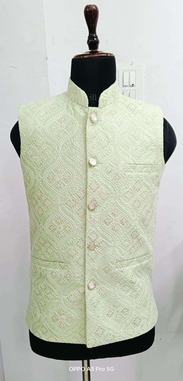 Embroidery Designed Waistcoat for Men