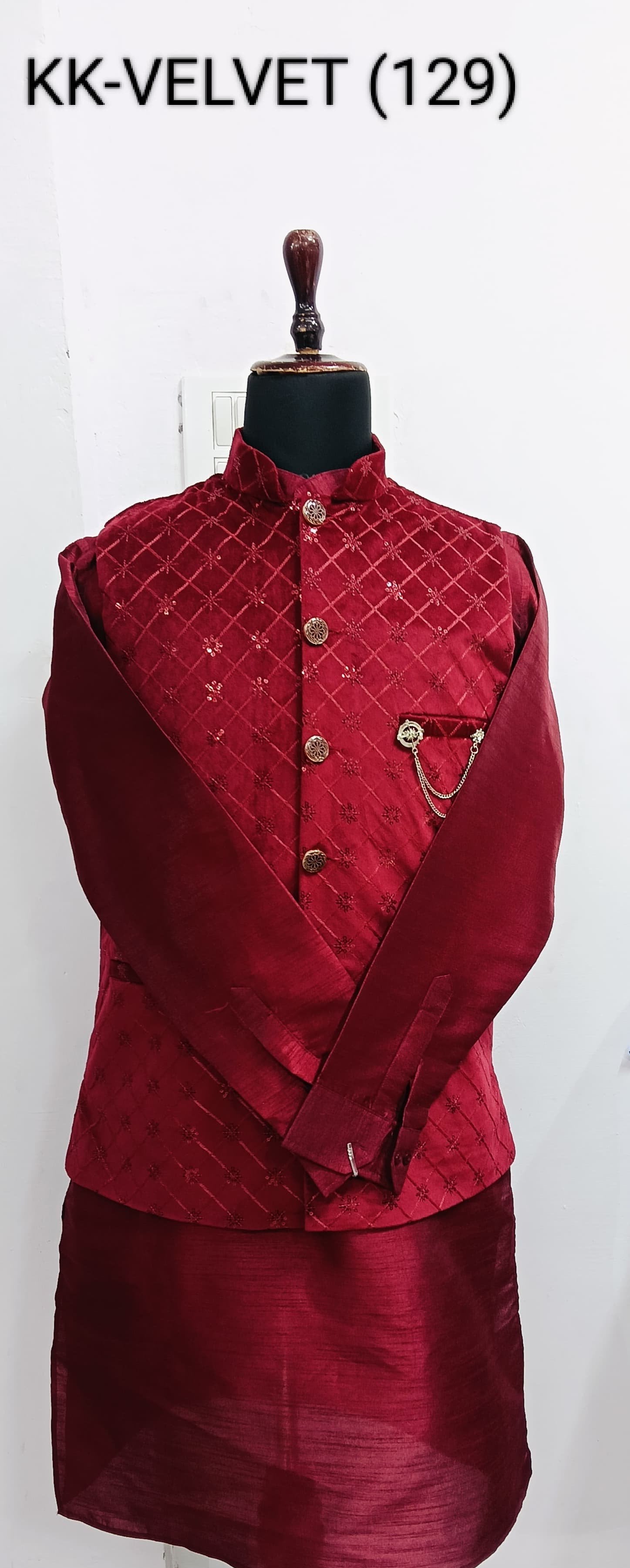 Men's Ethnic Designer Kurta Koti For Festive Season