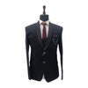 Men's Crep Black Three Piece Suit