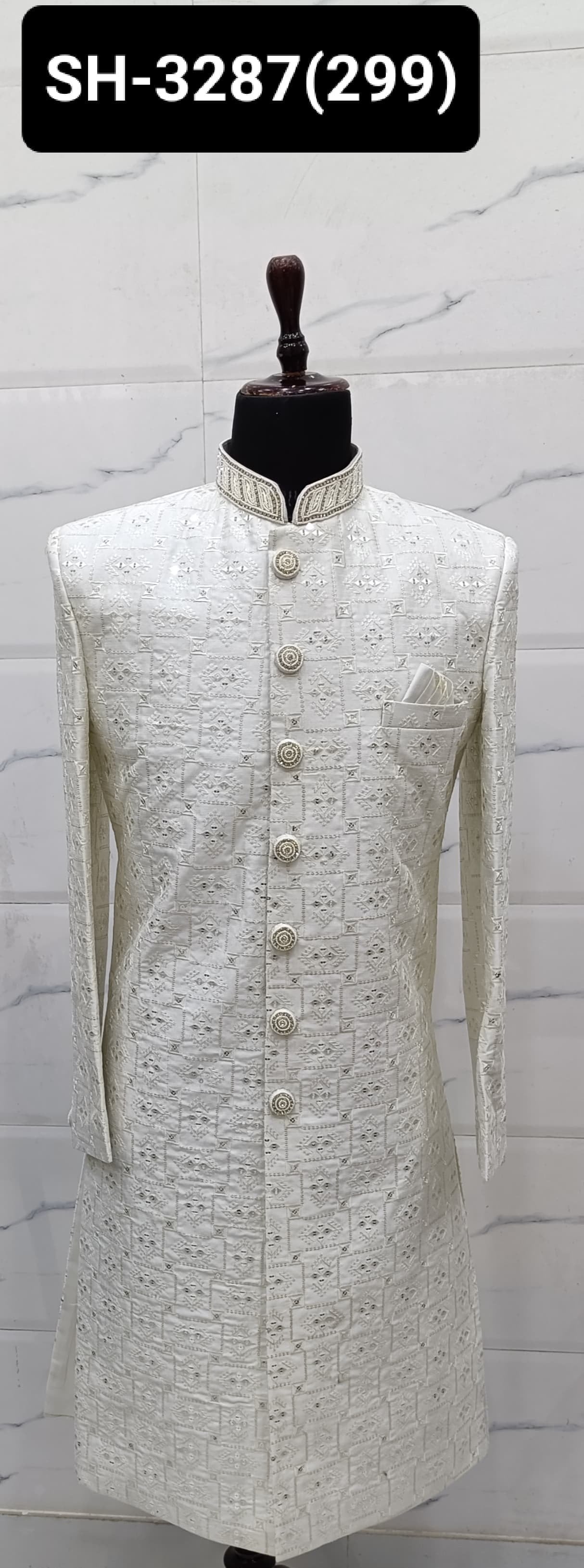 Premium Designer Men's Sherwani for Festive Occasions