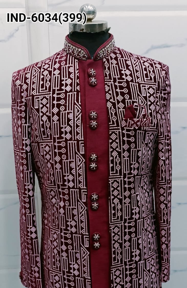 Traditional Indo for Men with Heavy Embroidery