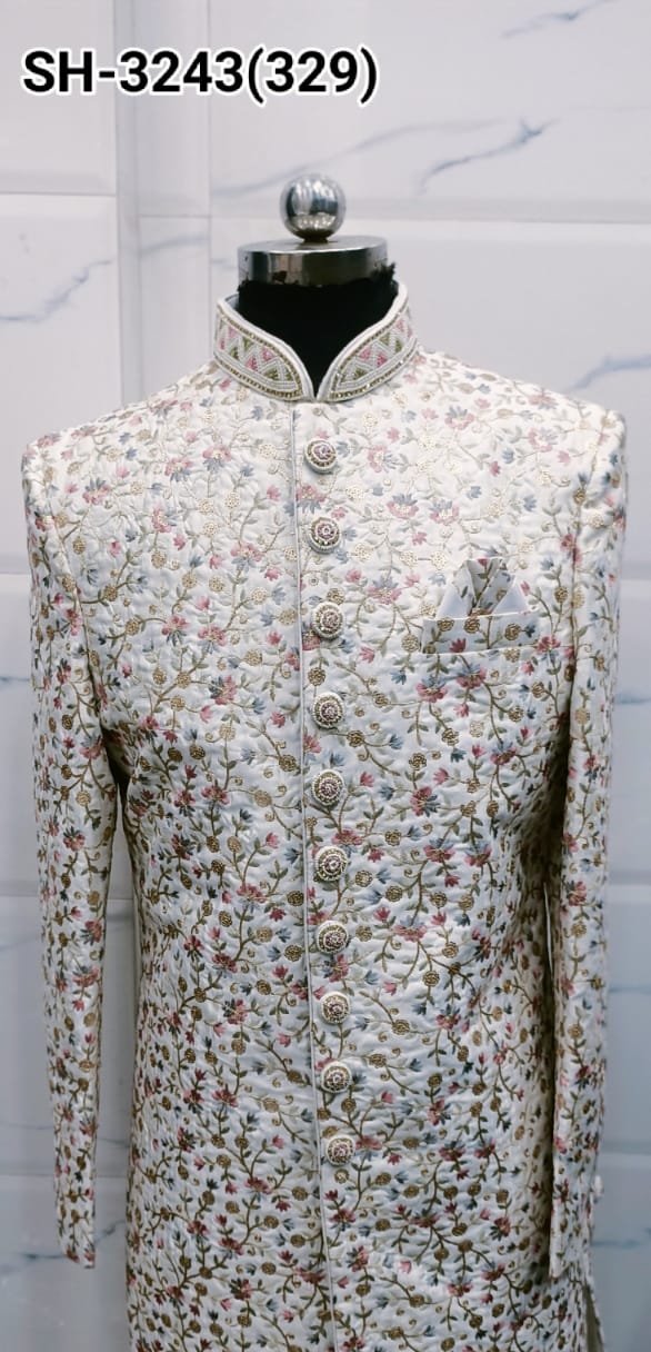 Traditional Men's Sherwani for Indian Weddings
