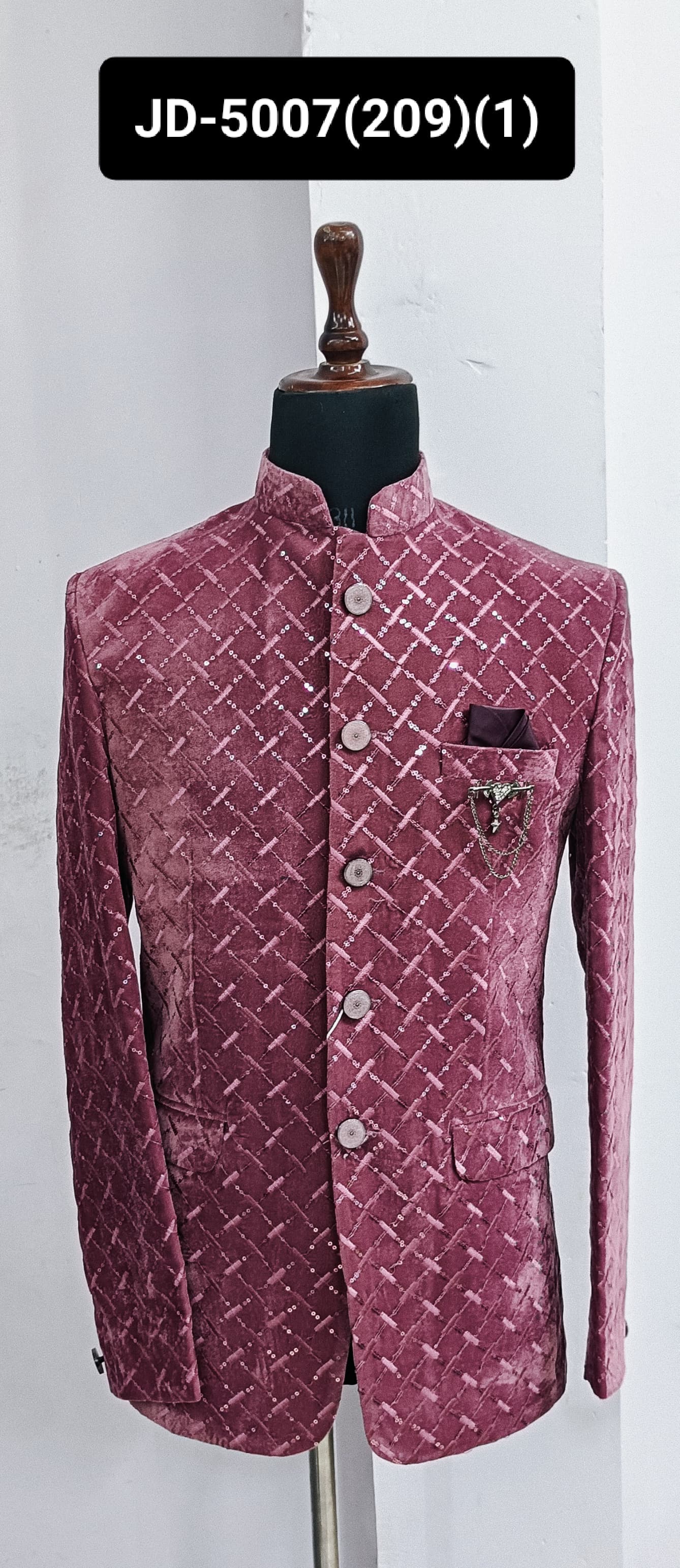 Men's Velvet Jodhpuri Suit