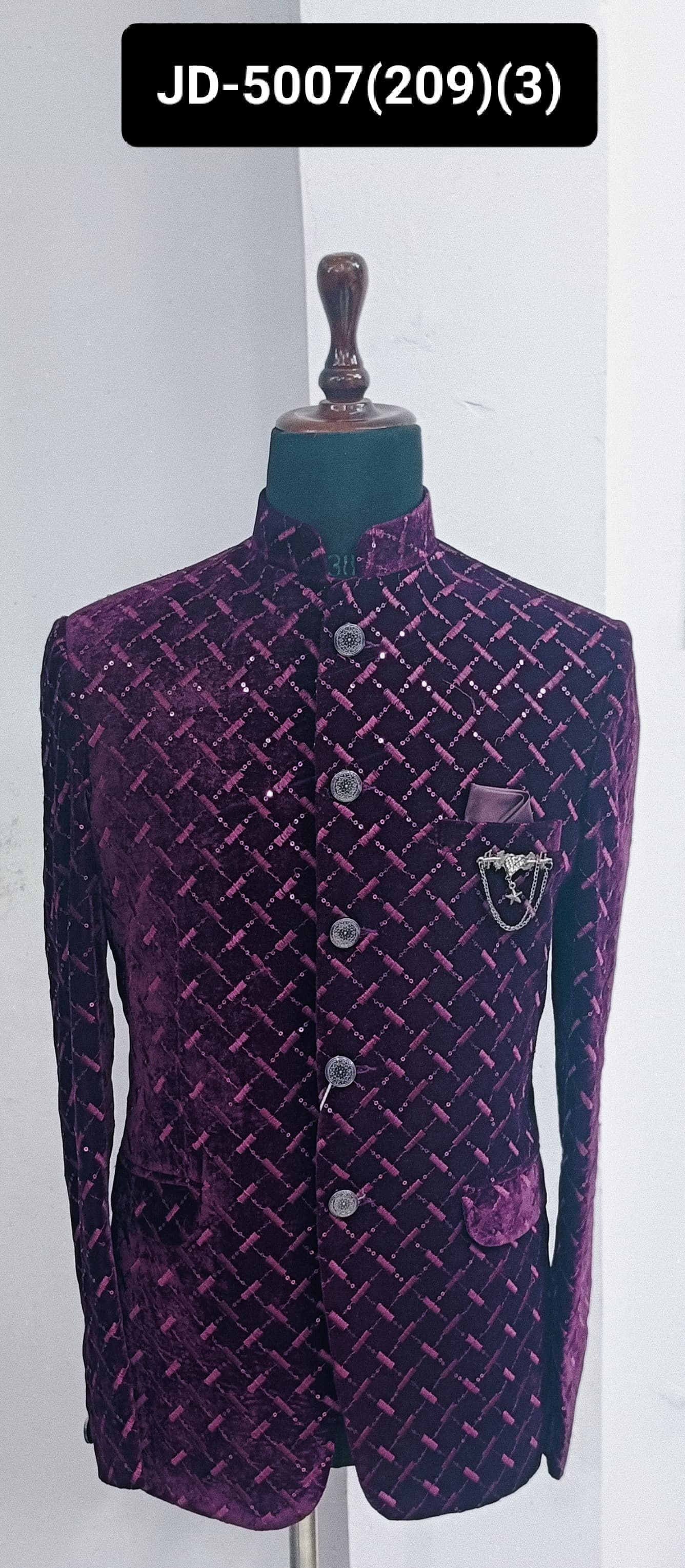Men's Velvet Jodhpuri Suit