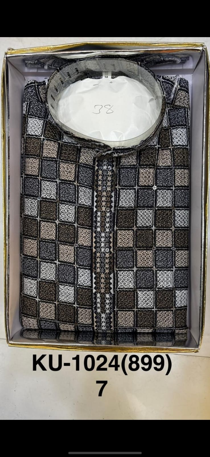 Men's Cotton Silk Embroidery Kurta