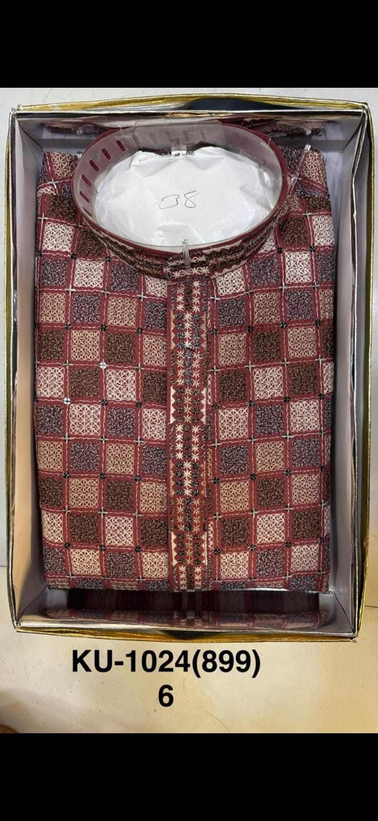Men's Cotton Silk Embroidery Kurta