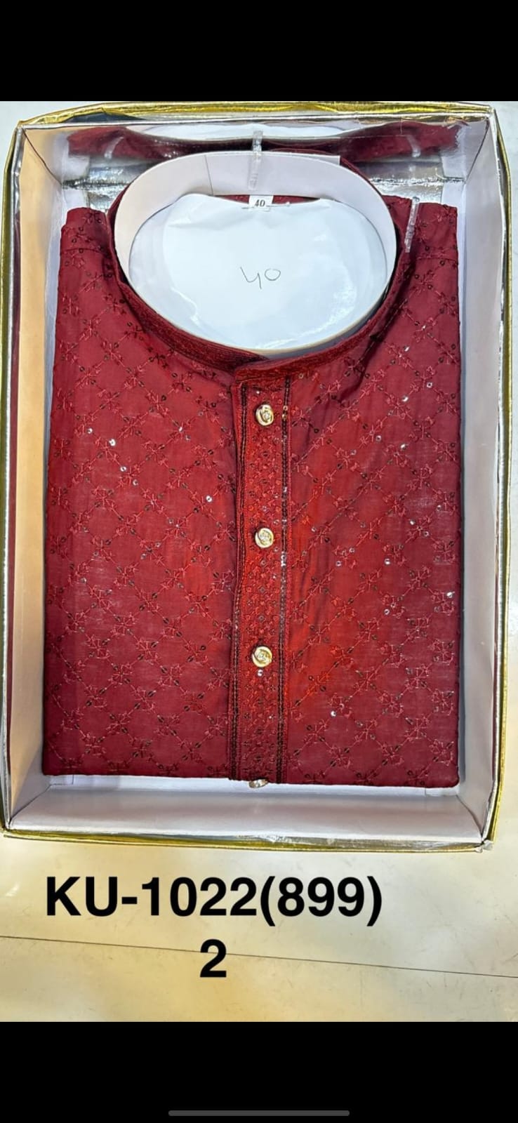 Men's Cotton Silk Embroidery Kurta