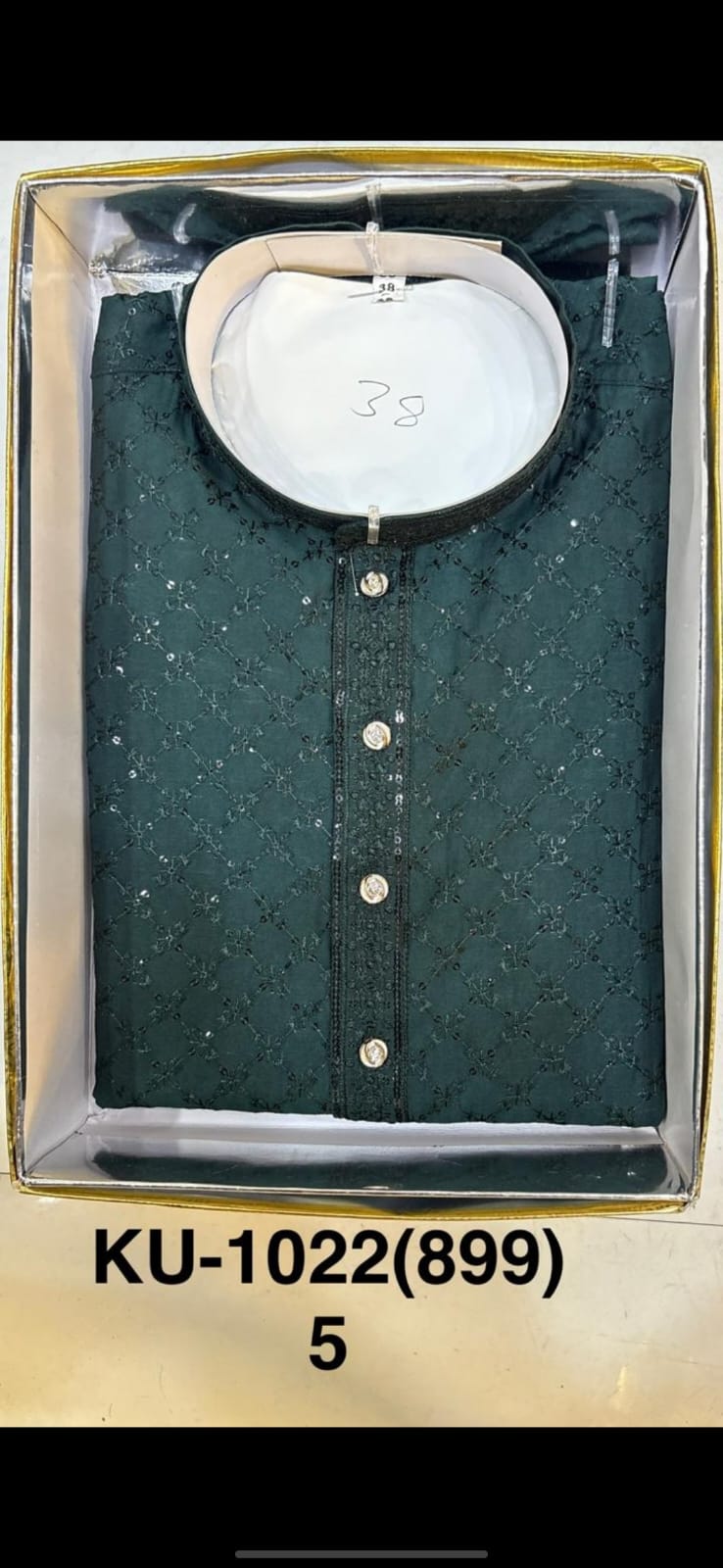 Men's Cotton Silk Embroidery Kurta