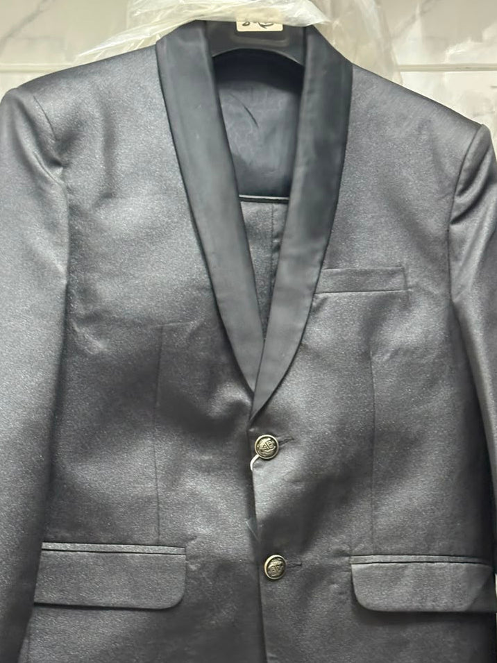 Club AK Men's Premium Black 3 Piece Suit