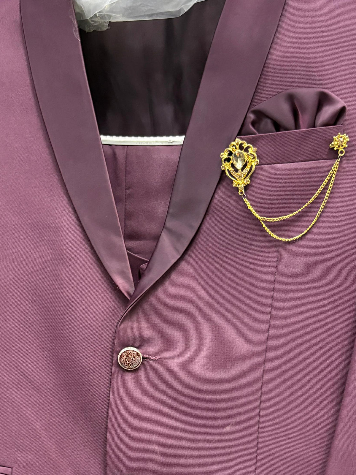club Ak Men's Wine Club Blazer Suit Set – Luxury Wedding & Party Wear