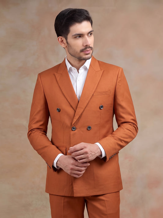 CLUB AK Men's Premium Double-Breasted Suit for Men | Wedding Collection
