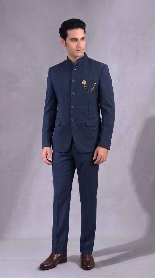 Club AK Men's Embellished Jodhpuri Suit | Luxury Bandhgala Wedding, Reception & Party Wear