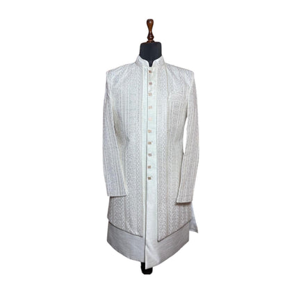 Luxury Ethnic Long Shrug for Men | Statement Wedding Wear