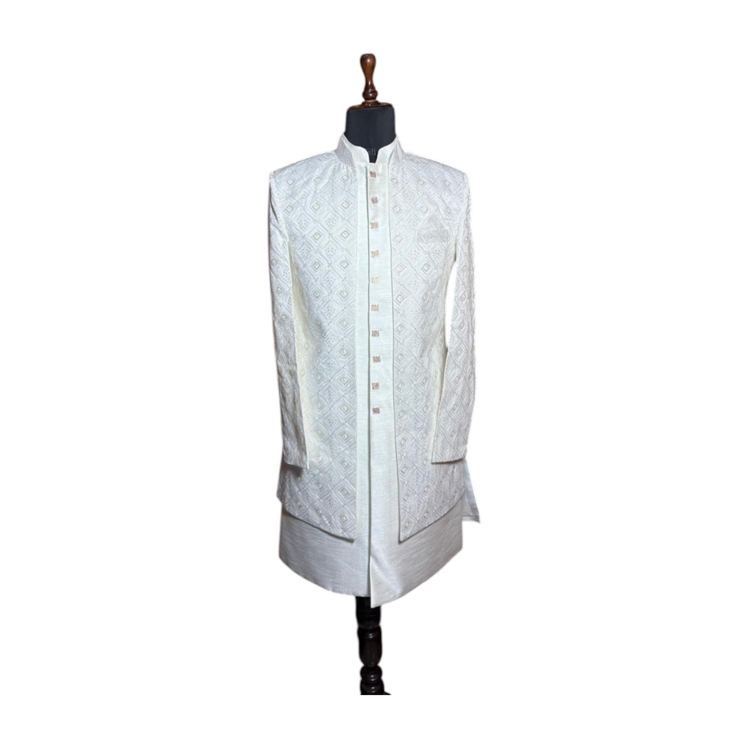 Luxury Ethnic Long Shrug for Men | Statement Wedding Wear