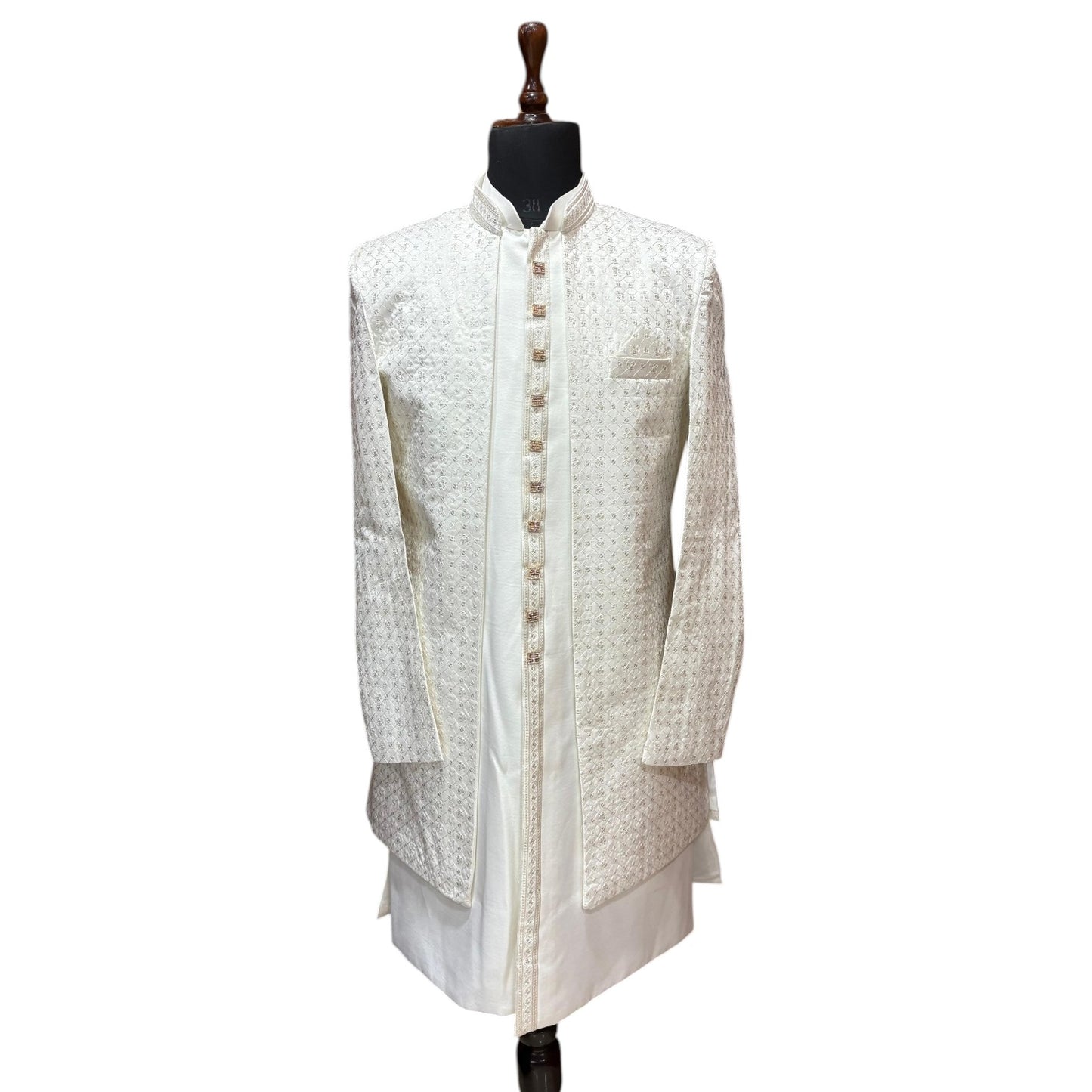 Luxury Ethnic Long Shrug for Men | Statement Wedding Wear