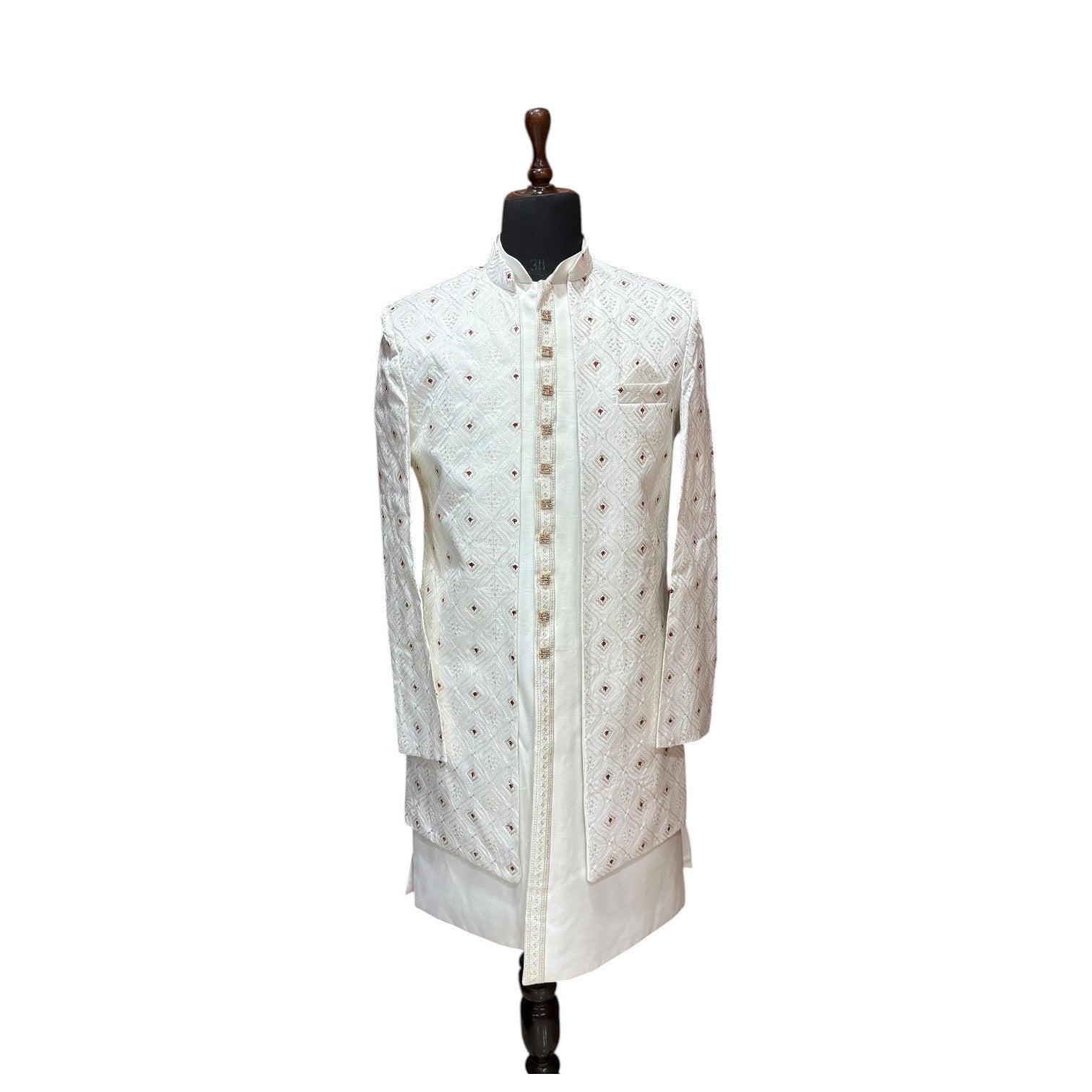 Luxury Ethnic Long Shrug for Men | Statement Wedding Wear