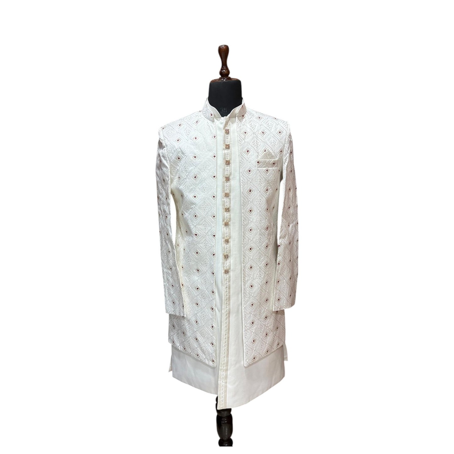 Luxury Ethnic Long Shrug for Men | Statement Wedding Wear