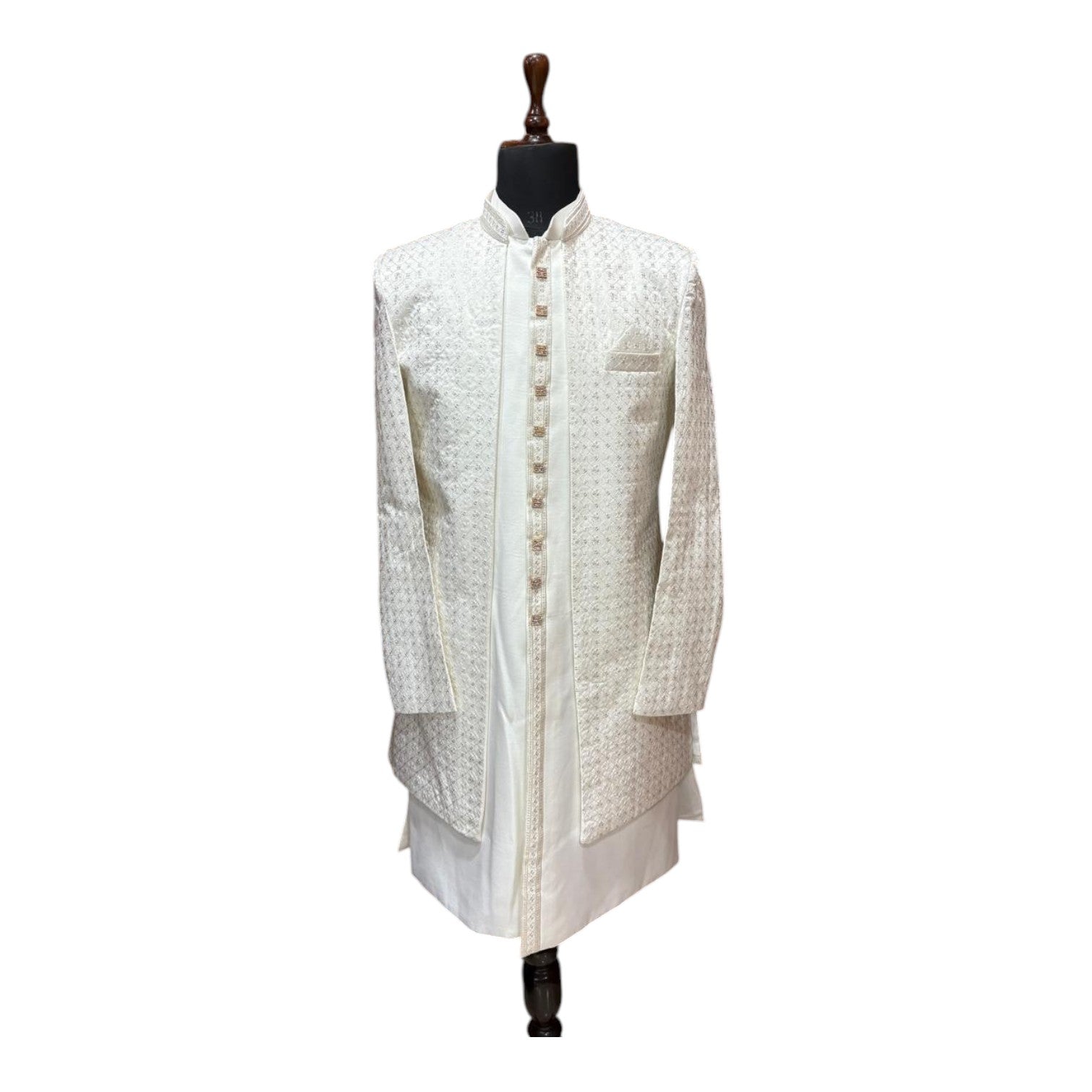 Luxury Ethnic Long Shrug for Men | Statement Wedding Wear