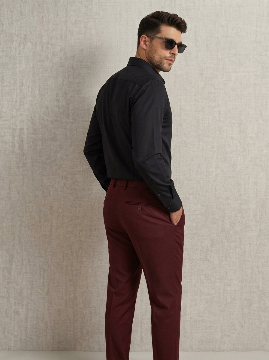 Men’s Black Quilted Designer Shirt