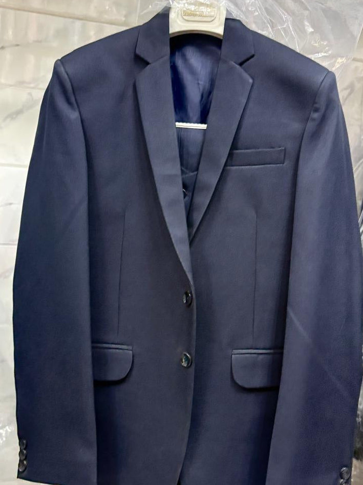 Club AK Men's Midnight Navy Classic Three-Piece Suit
