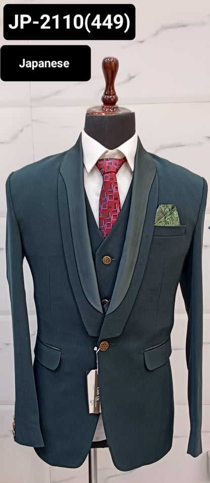 Japanese Luxury 3-Piece Suit for Winter Events