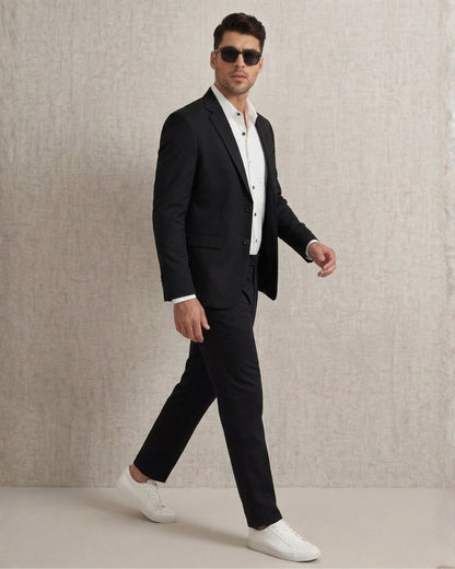 Club AK White Tuxedo Quilted Shirt for Men