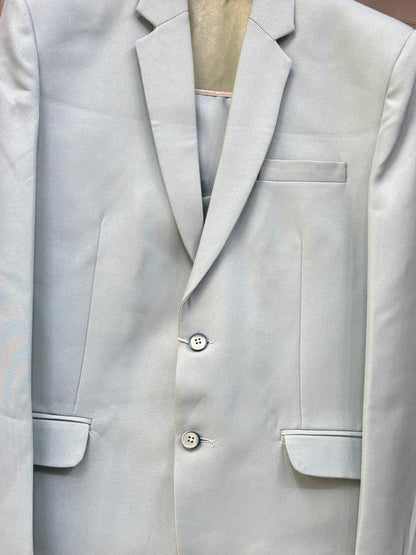 Club AK Ice Blue 3 Piece Suit for Men | Luxury Slim Fit Wedding & Engagement Suit