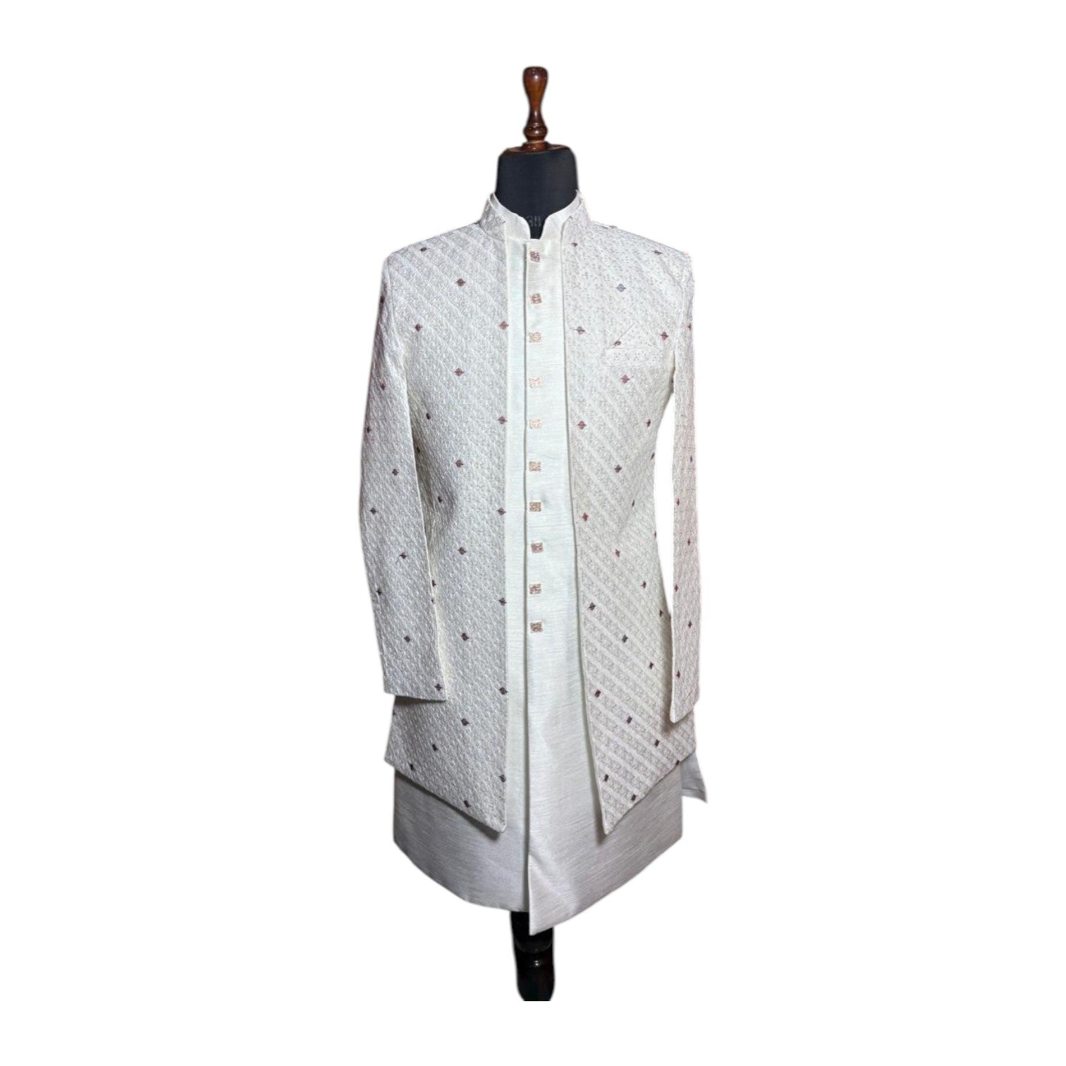 Luxury Ethnic Long Shrug for Men | Statement Wedding Wear