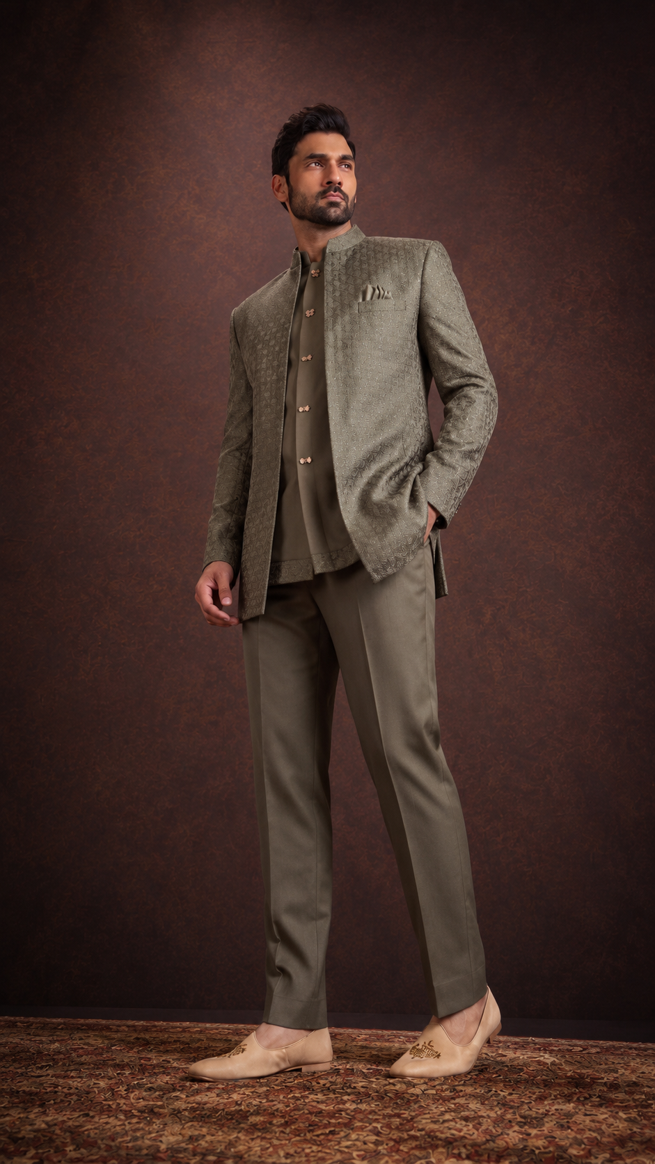 Men’s Premium Designer Indo Western Sherwani – Elegant Wedding & Party Wear