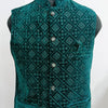 Ethnic Designed Velvet Waistcoat for Men for Festivals