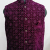 Ethnic Designed Velvet Waistcoat for Men for Festivals