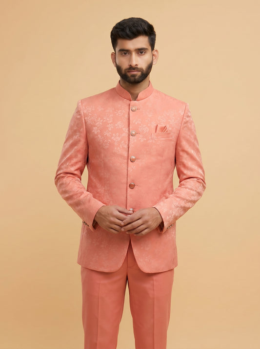 Men's Jodhpuri pink Suit With Pant