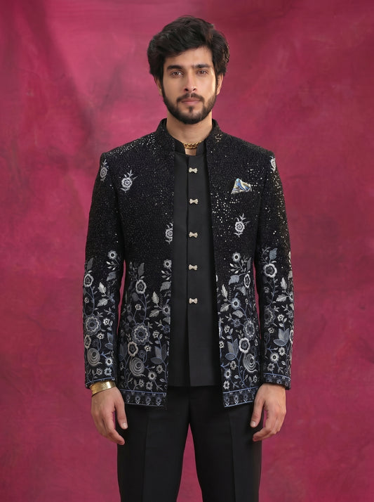 Men's Velvet Jodhpuri Suit
