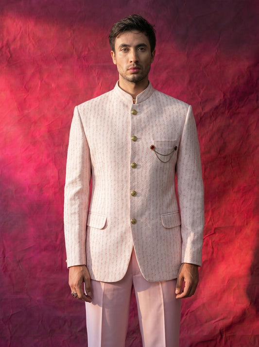 Men's Jodhpuri  Lavender Suit With Pant