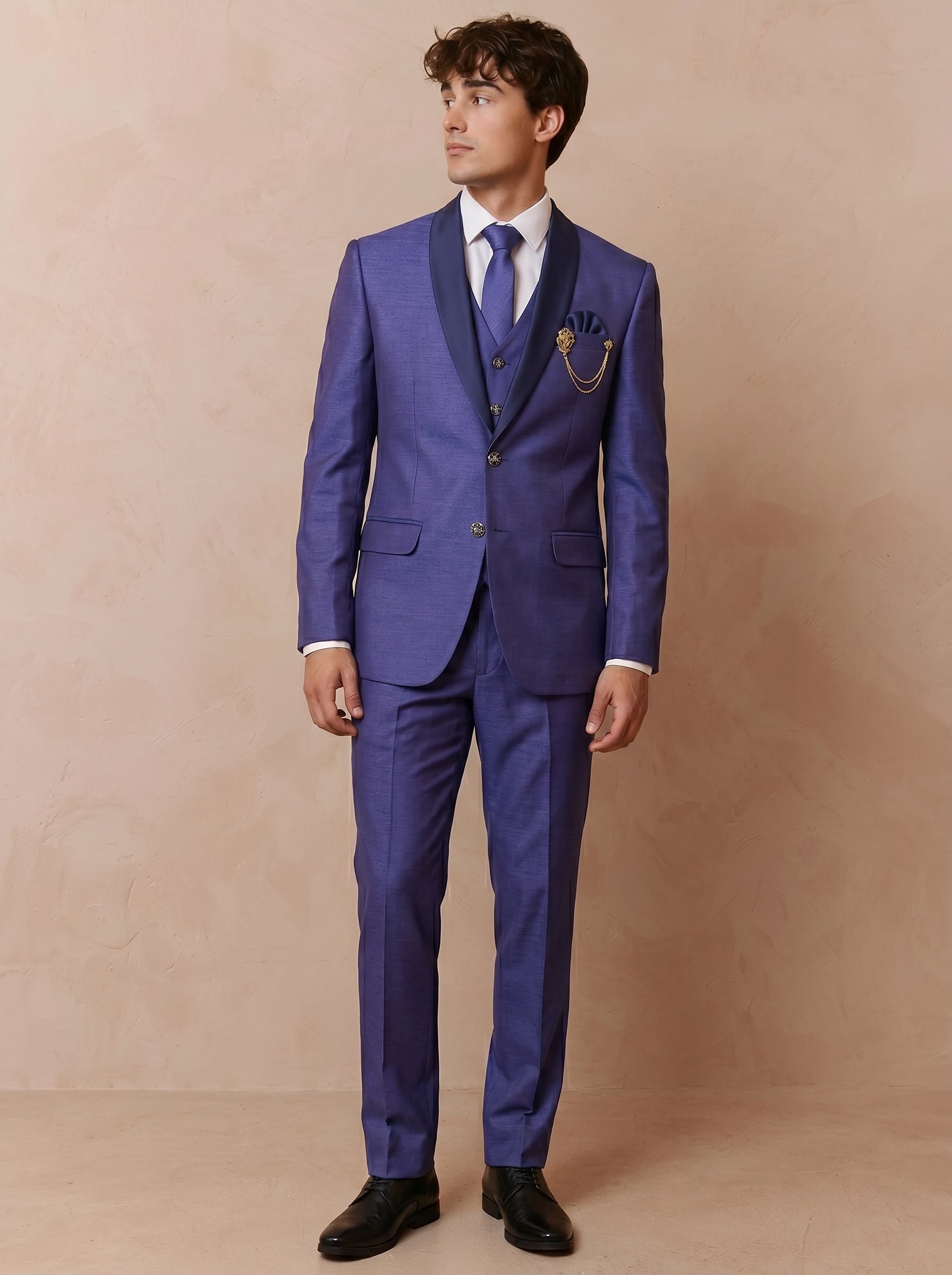 Men's Premium Party Wear Purple Suit