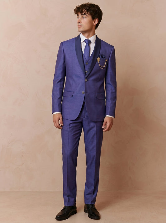 Men's Premium Party Wear Purple Suit