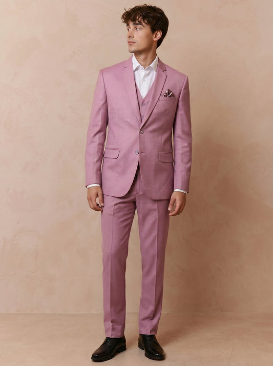 Men's Blush Pink 3 Piece Suit