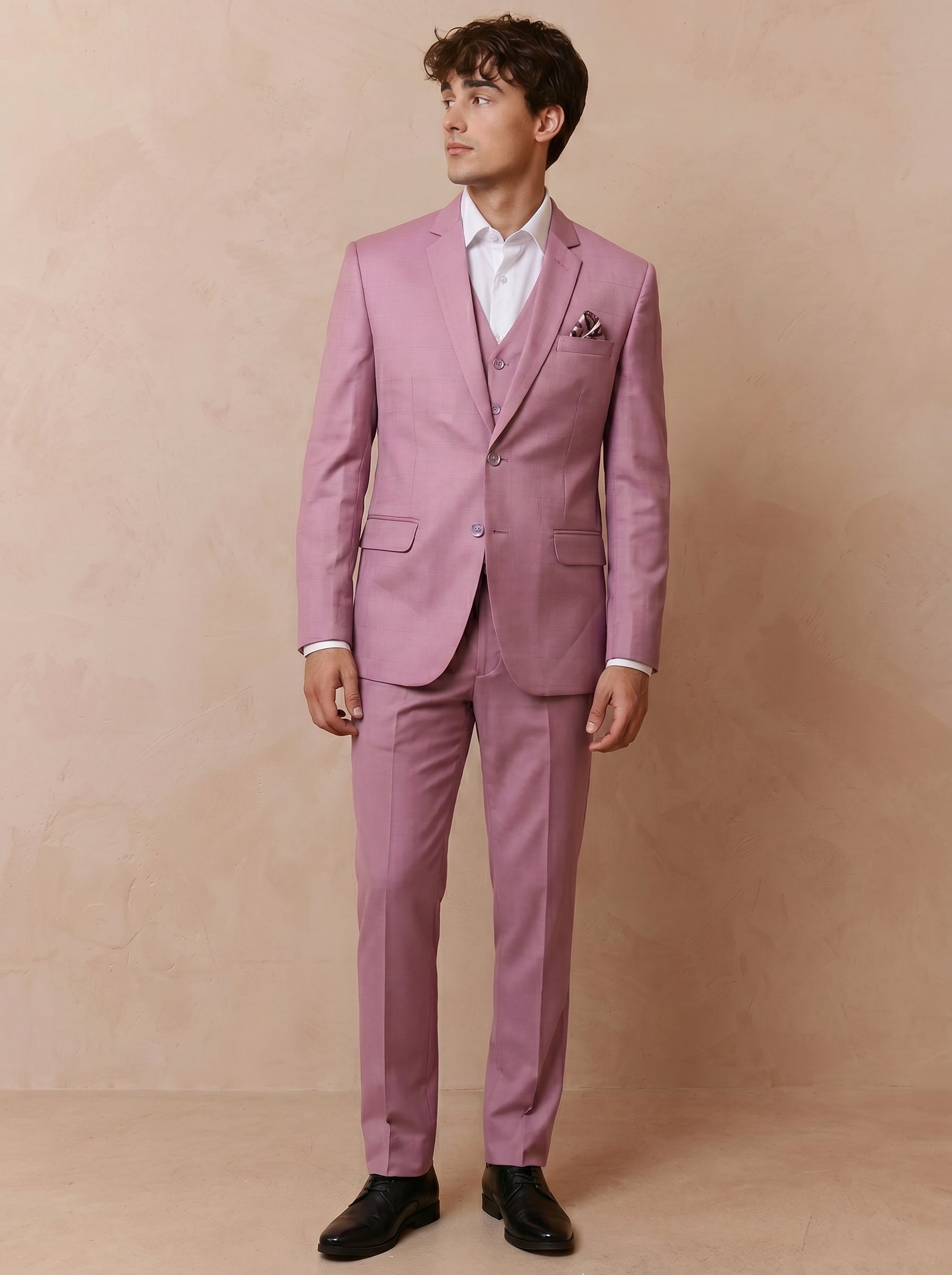 Men's Blush Pink 3 Piece Suit
