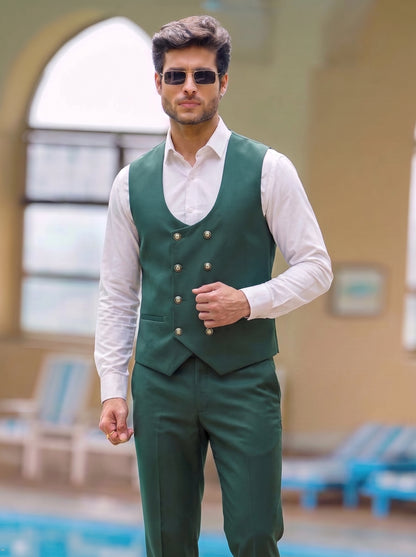 Club AK Premium Green Blazer Suit for Men | Wedding & Reception Outfit