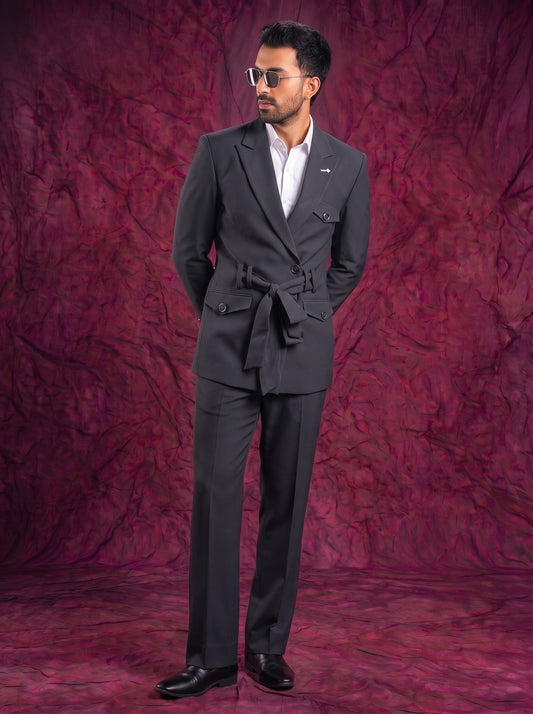 Club AK Men’s Premium Belted two Piece Suit