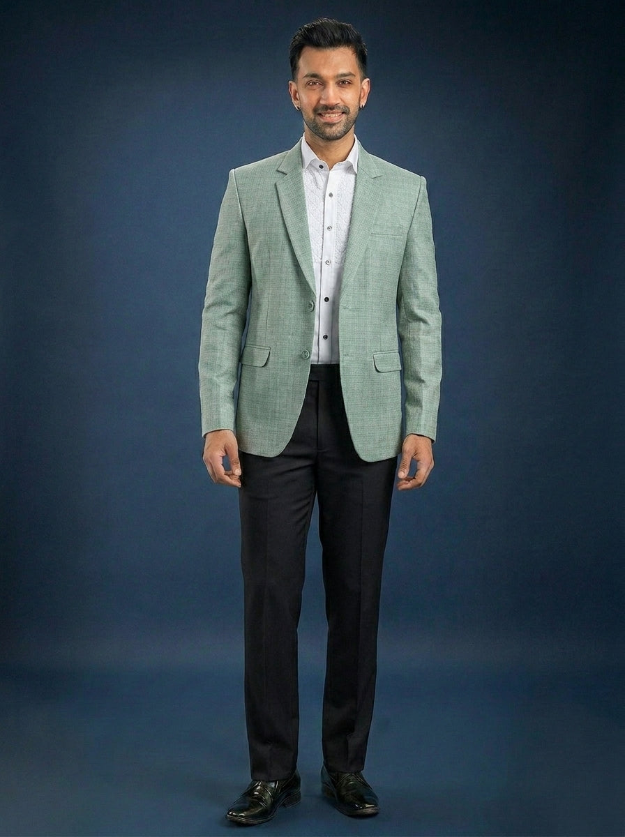 Knitting Blazer Green for men| Formal Blazer