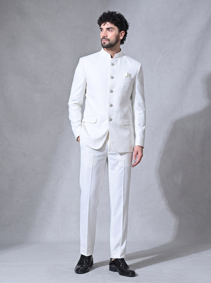 Club Ak Men's Bandhgala Japanese Fabric Jodhpuri Suit