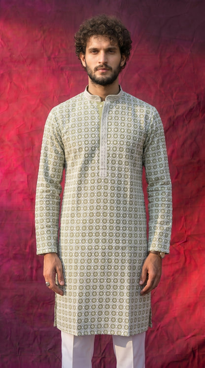 Club AK Men’s Premium Embroidered Kurta Pajama Set | Designer Ethnic Wear for Wedding, Festive