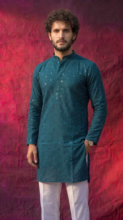 CLUB AK Men’s Premium Embroidered Kurta
