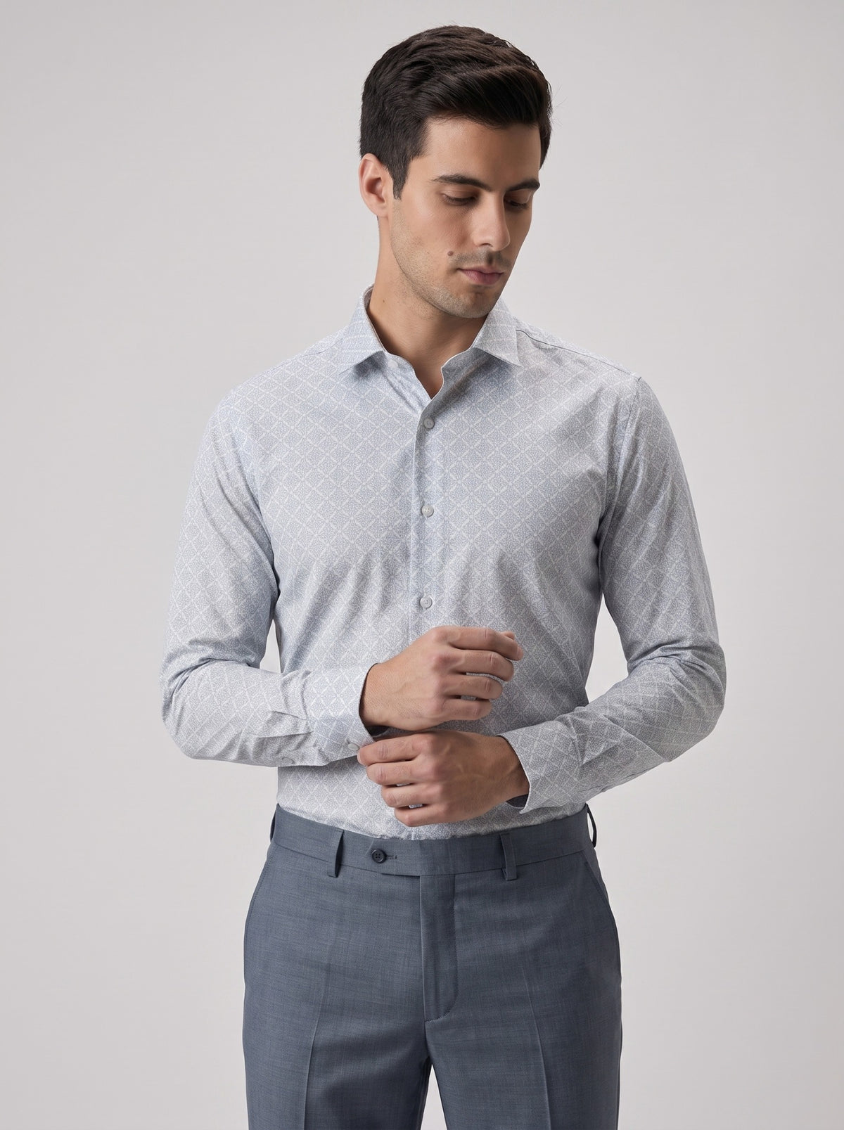 Club AK Men’s Premium Printed Full Sleeve Shirt | Stylish Patterned Casual & Formal Shirt