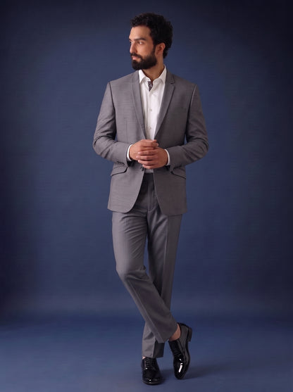 Club AK Men's Premium Light Grey 2 Piece Suit for Men